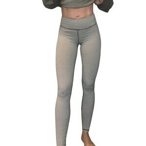 Kyodan grey and white skinny striped pants leggings xs